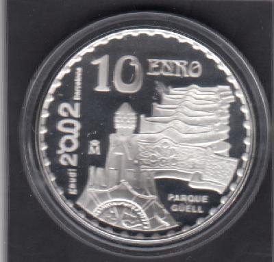 Beschrijving: 10 Euro  GAUDI PARQUE-GUELL